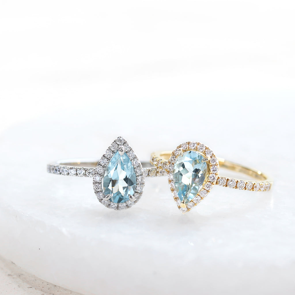Etincelle -エタンセル-ペアシェイプ モルガナイトリング – JaMais Jewelry