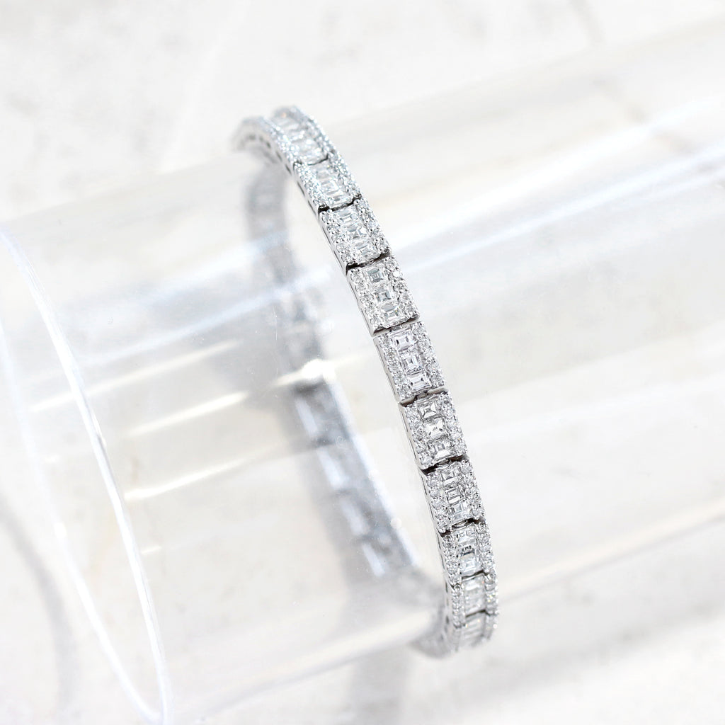 フルダイヤモンド テニスブレスレット PT – JaMais Jewelry