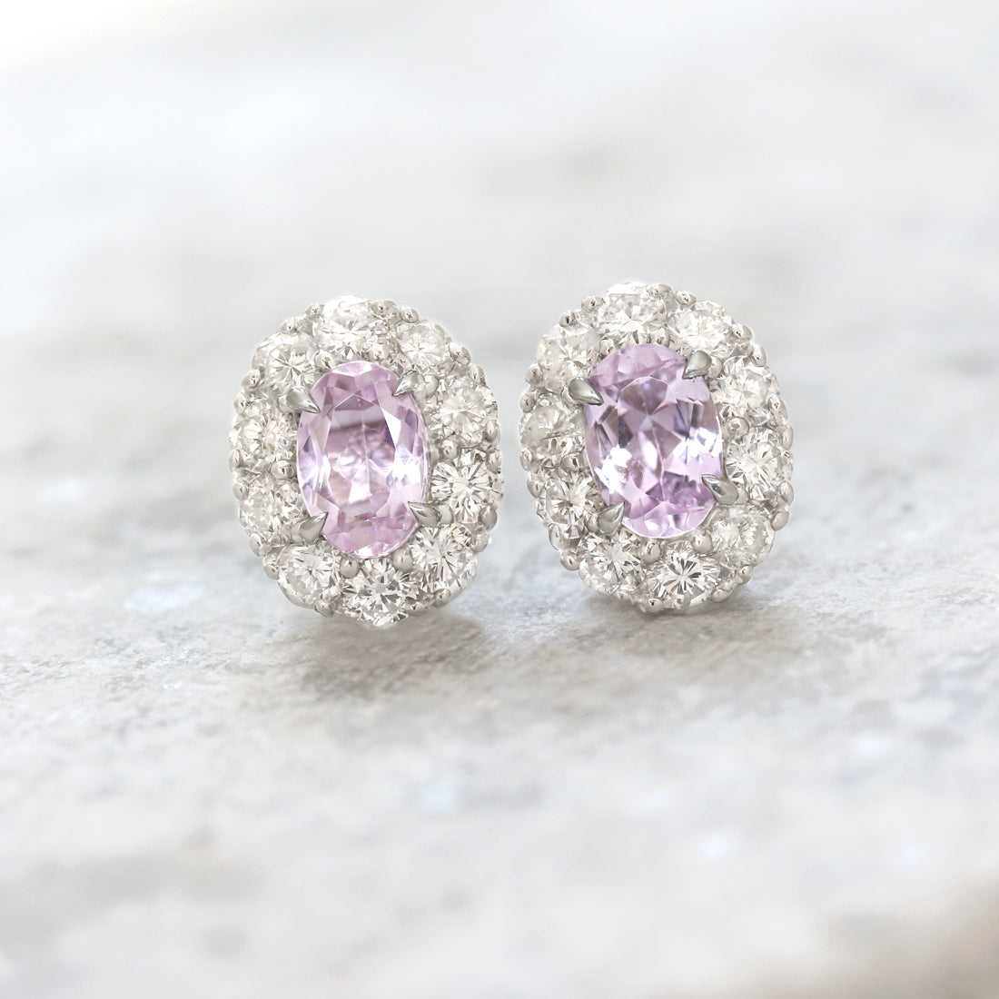 Etincelle -エタンセル - <br>ピンクトパーズピアス　PT