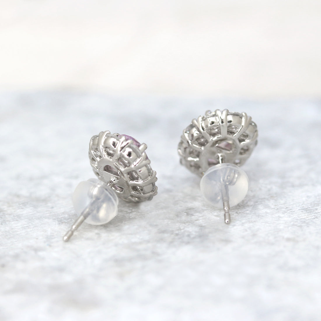 Etincelle -エタンセル - <br>ピンクトパーズピアス　PT