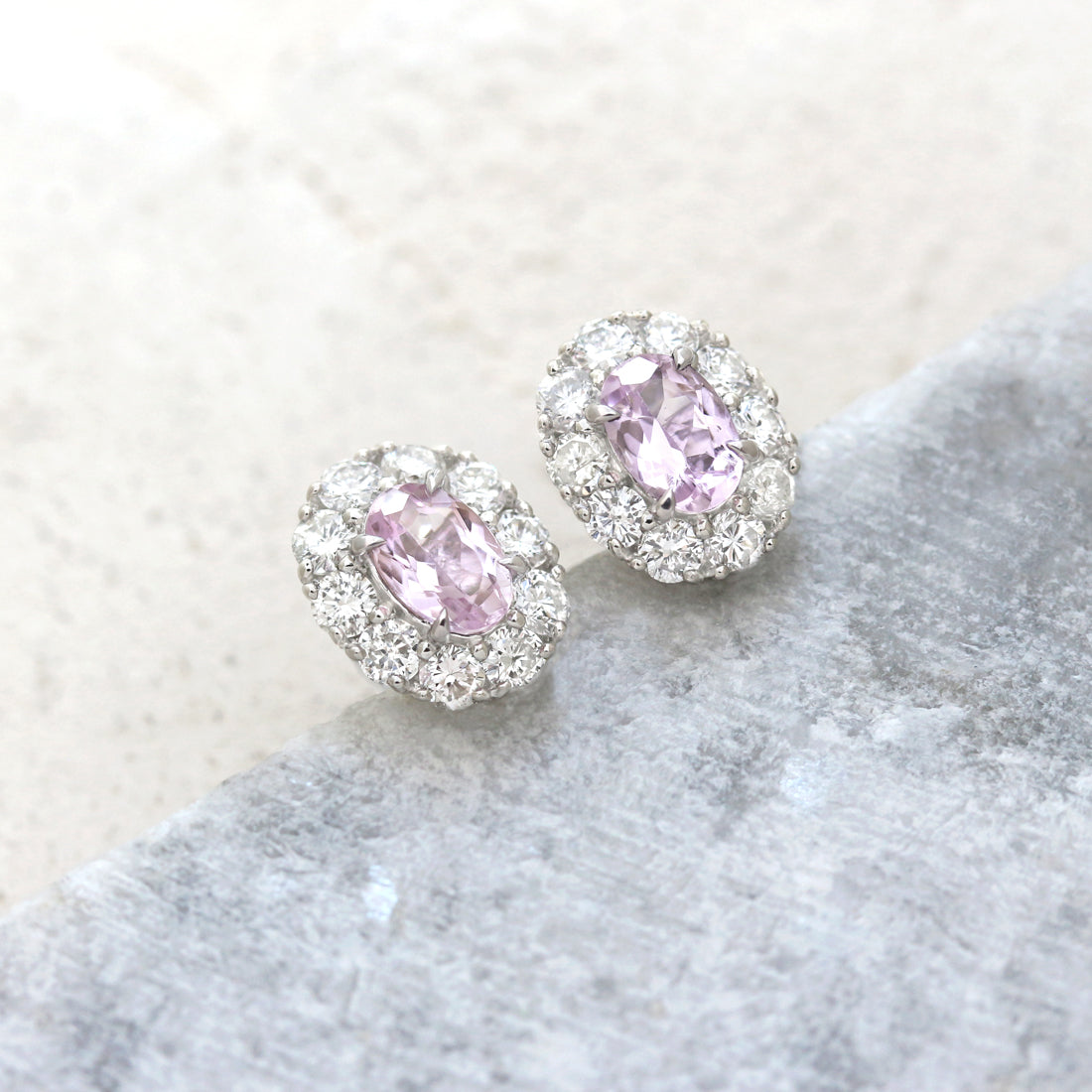 Etincelle -エタンセル - <br>ピンクトパーズピアス　PT