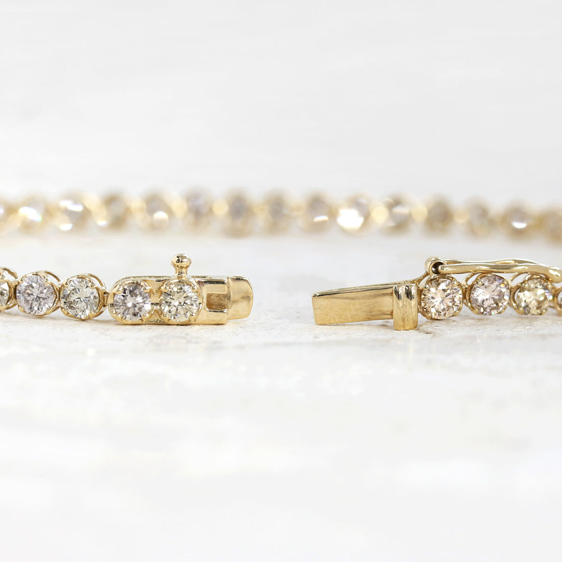 Lumiere -ルミエール-<br>フルダイヤモンド5.29ct　テニスブレスレット YG