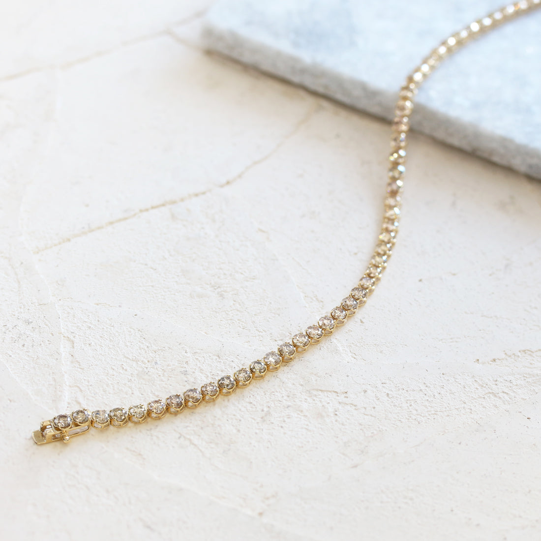 Lumiere -ルミエール-<br>フルダイヤモンド5.29ct　テニスブレスレット YG