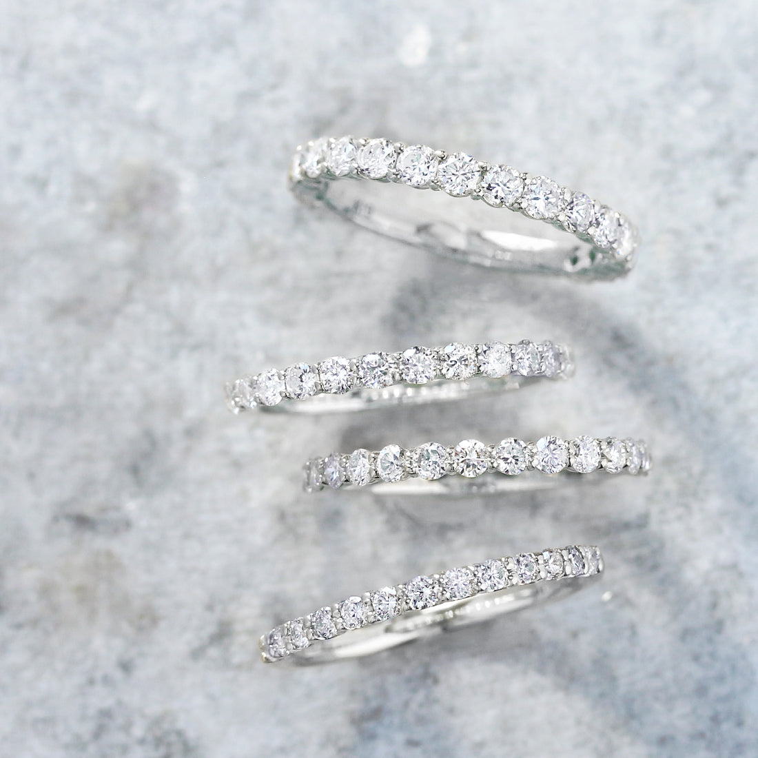 ダイヤモンド ハーフエタニティリング PT – JaMais Jewelry