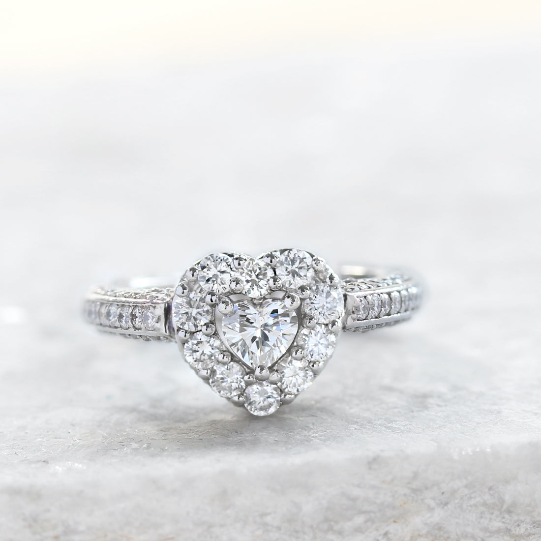 Pt ダイヤモンドリング ハートシェイプ ハートシェイプダイヤモンドリング PT – JaMais Jewelry