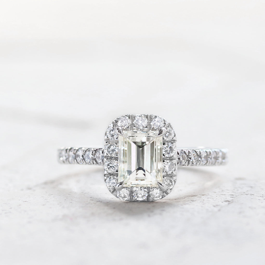 Etincelle -エタンセル - スクエアイエローダイヤモンドリング　PT