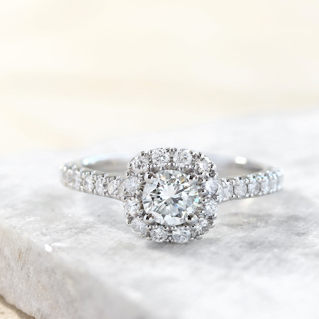 Etincelle -エタンセル - <br>ダイヤモンド スクエアリング　PT