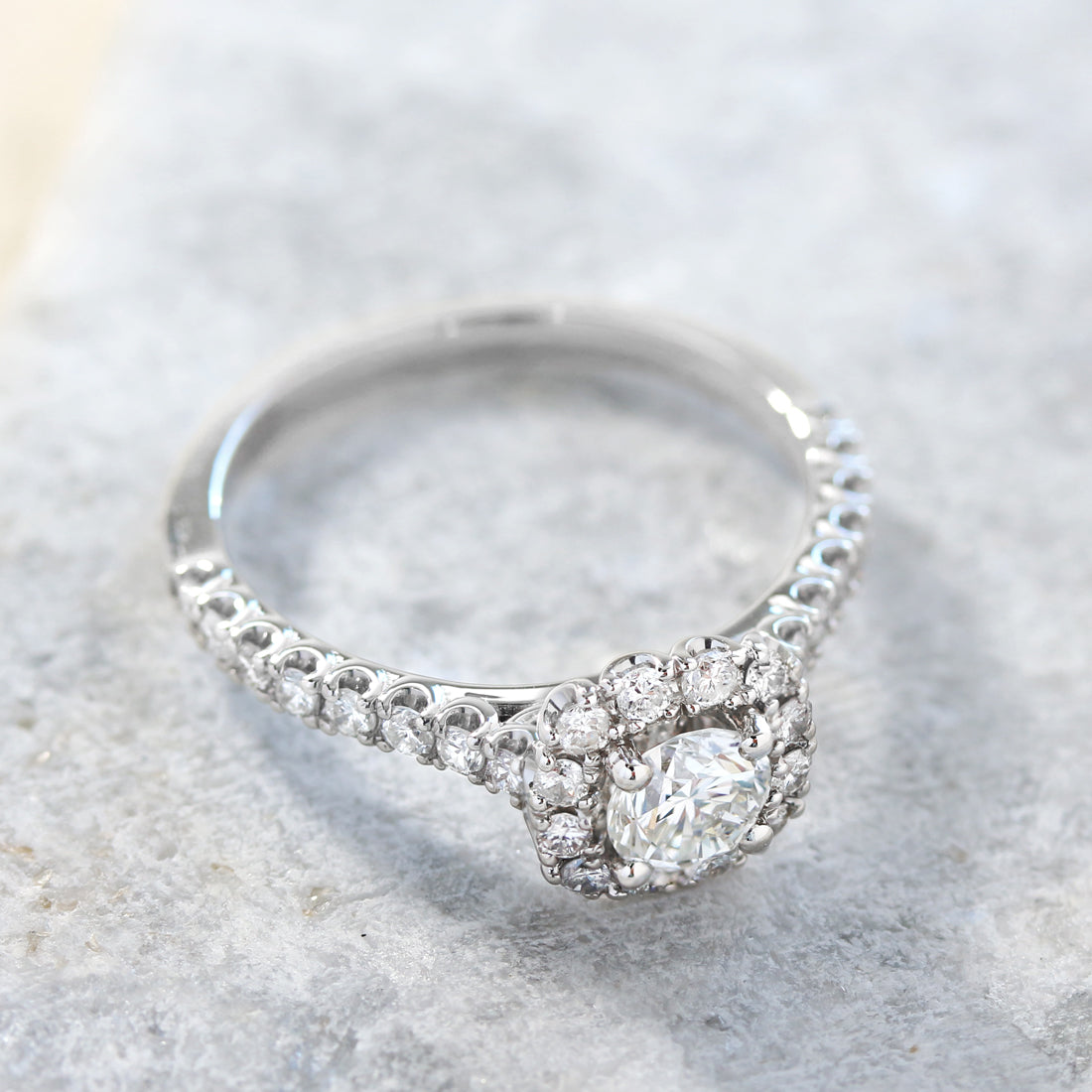 Etincelle -エタンセル - <br>ダイヤモンド スクエアリング　PT