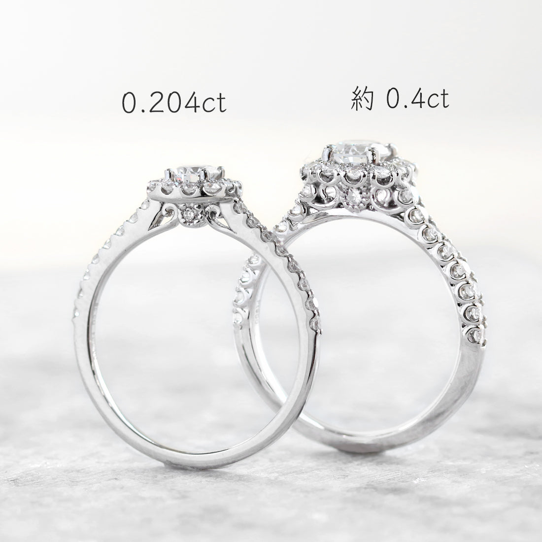 Etincelle -エタンセル - <br>ダイヤモンド スクエアリング　PT