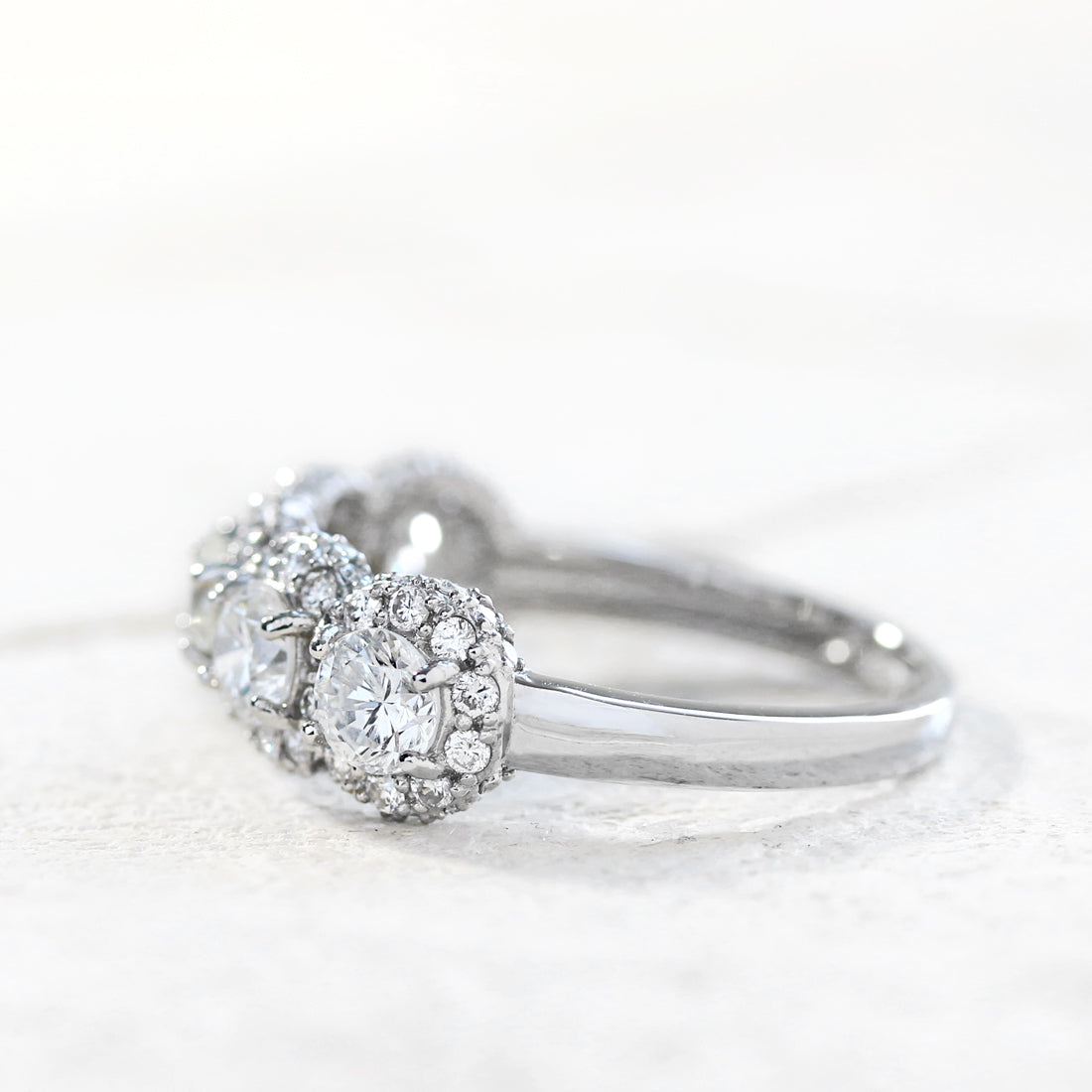 Nuage Ⅱ- ニュアージュ Ⅱ- <br>ダイヤモンドハーフエタニティリング　PT