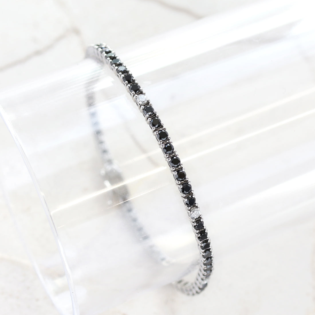 ブラックダイヤモンド テニスブレスレット PT – JaMais Jewelry