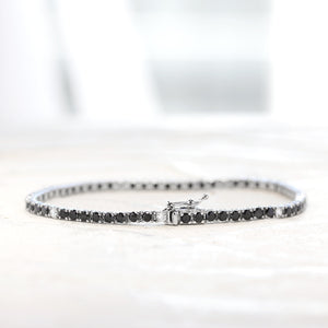 ブラックダイヤモンド テニスブレスレット PT – JaMais Jewelry